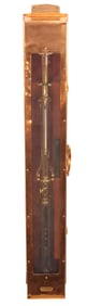 Copper and Brass Housed U.S. Navy Precision Marine Barometer/Thermometer