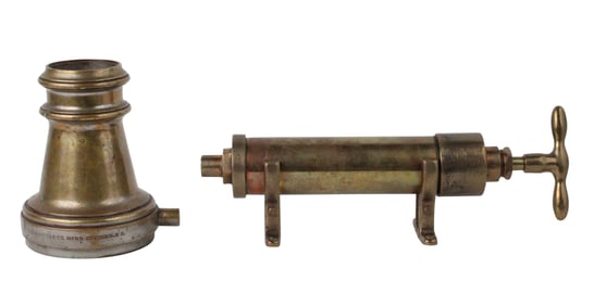 Brass Hose Nozzle off the Fire Boat "Kendall"