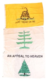 Grouping of Reproduction Historical American Flags