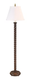Jacobean Style Turned Barley Twist Floor Lamp
