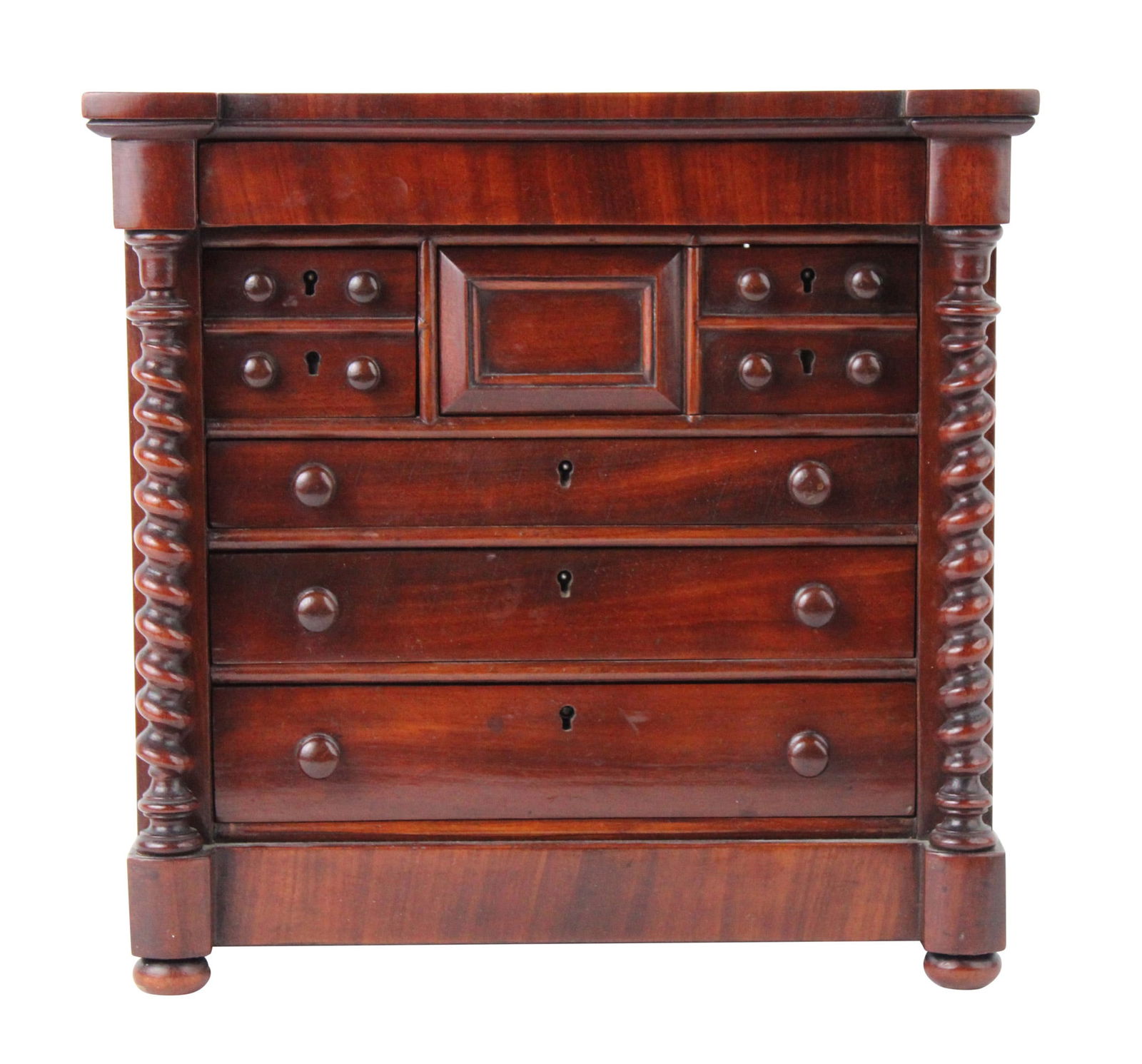 Victorian Style Mahogany Miniature Chest of Drawers (1 of 7)
