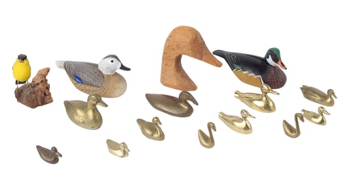Two William A. Coleman Carved Duck Decoys