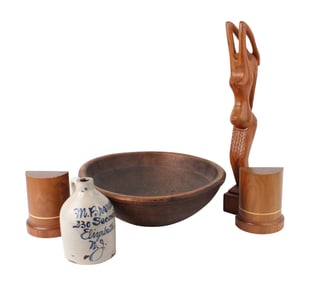 Large Hard Turned Wooden Bowl