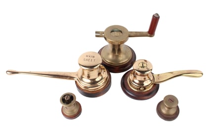 Three Brass Sailing Boat Winches