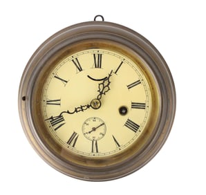 German Turn-of-the-Century Spring-Wound Yacht Clock