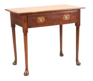 George II Oak Single-Drawer Dressing Table