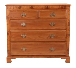 English Inlaid Mahogany Chest of Drawers