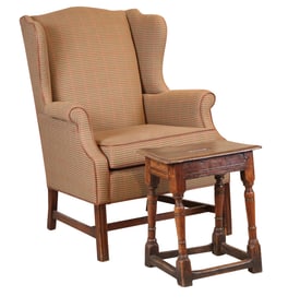 George III Upholstered Easy Chair