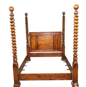 Jacobean Style Turned Oak Bedstead