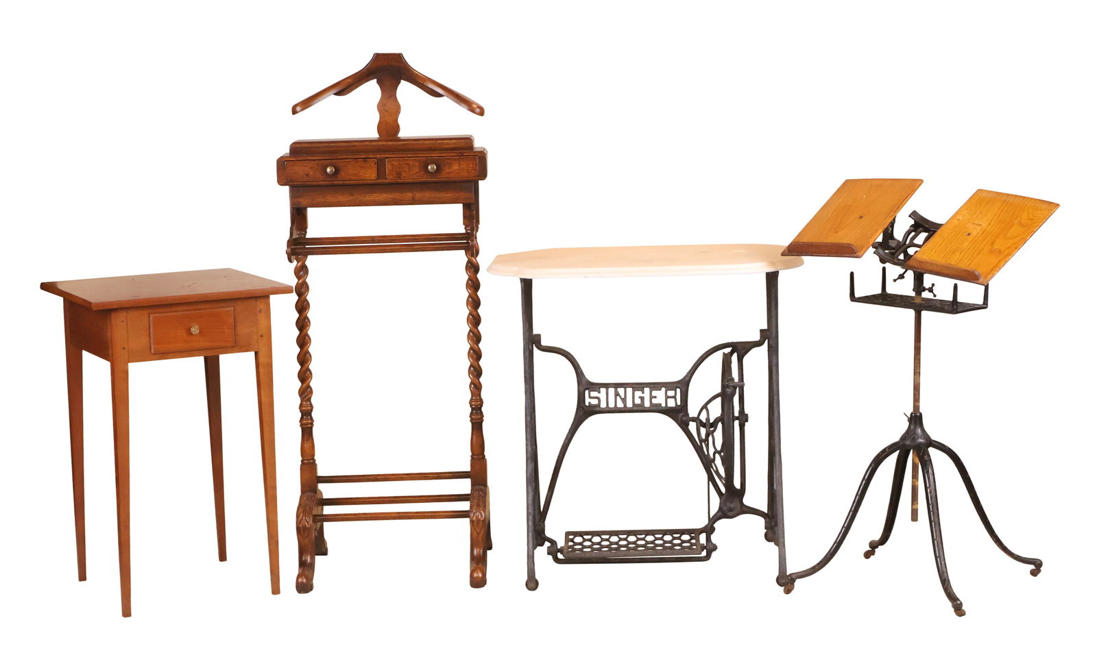 Carved Oak Silent Butler (1 of 20)