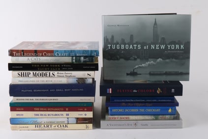 Group of Books on Marine Art, Maritime History, and Boats