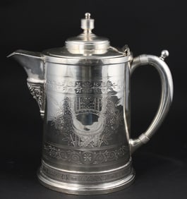 Simpson Hall Miller & Co. Aesthetic Silver Plated Water Pitcher