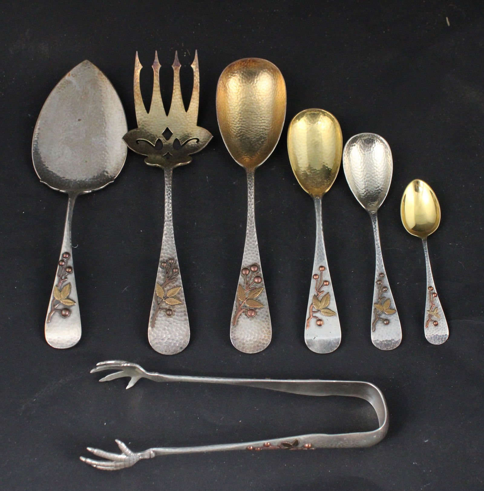 Whiting Aesthetic Movement Sterling and Mixed Metal Flatware (1 of 9)