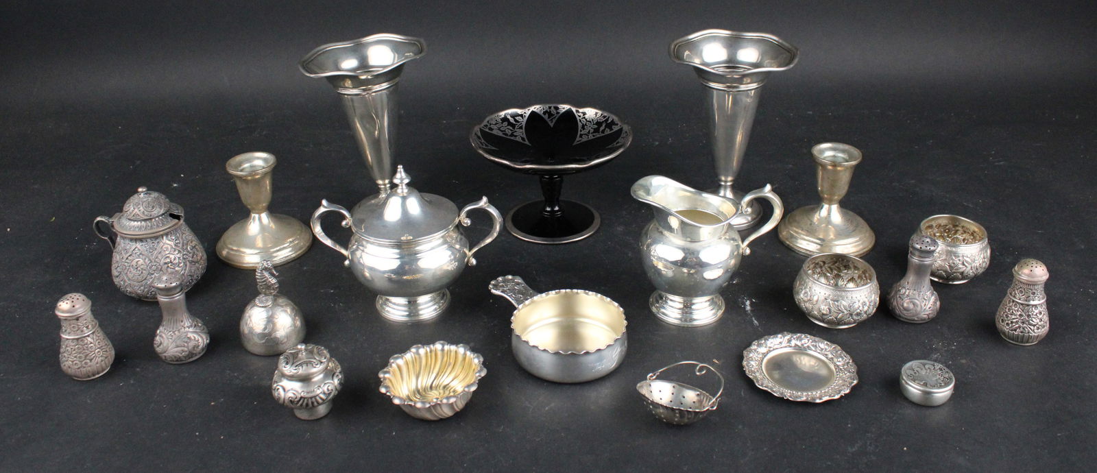 Group of Sterling Silver and Silver Plated Table Ware (1 of 17)