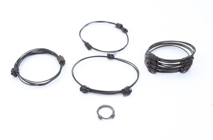 Silver Ring in the Form of a Traditional Elephant-Hair Bracelet