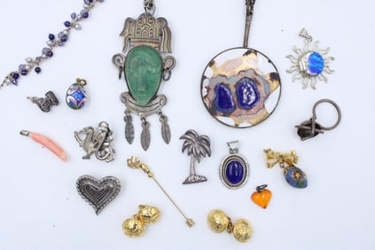 Group of Silver and Costume Jewelry