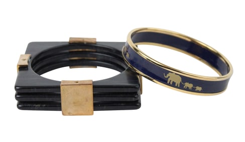 Mid Century Modern Kara Square Wood Bangle