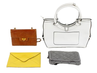 Stella McCartney Grey Suede Shoulder Bag
