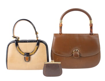 Two Vintage Gucci Handbags
