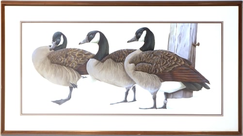 Art LaMay, American 1938-, Canadian Geese, Watercolor