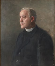 After Thomas Cowperthwaite Eakins, 1844-1916, Portrait of Reverend Cornelius J. O'Neill, Oil on