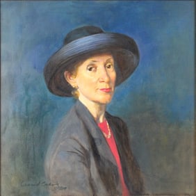Leonid Gerwitz, Portrait of Nancy, Oil on Canvas