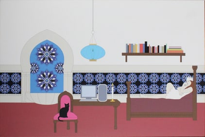 Dream Home, Islamic, Screenprint on Canvas