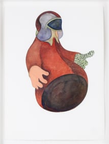 Marcia Kure, 1970-, Ada Lovelace, Mixed Media on Paper