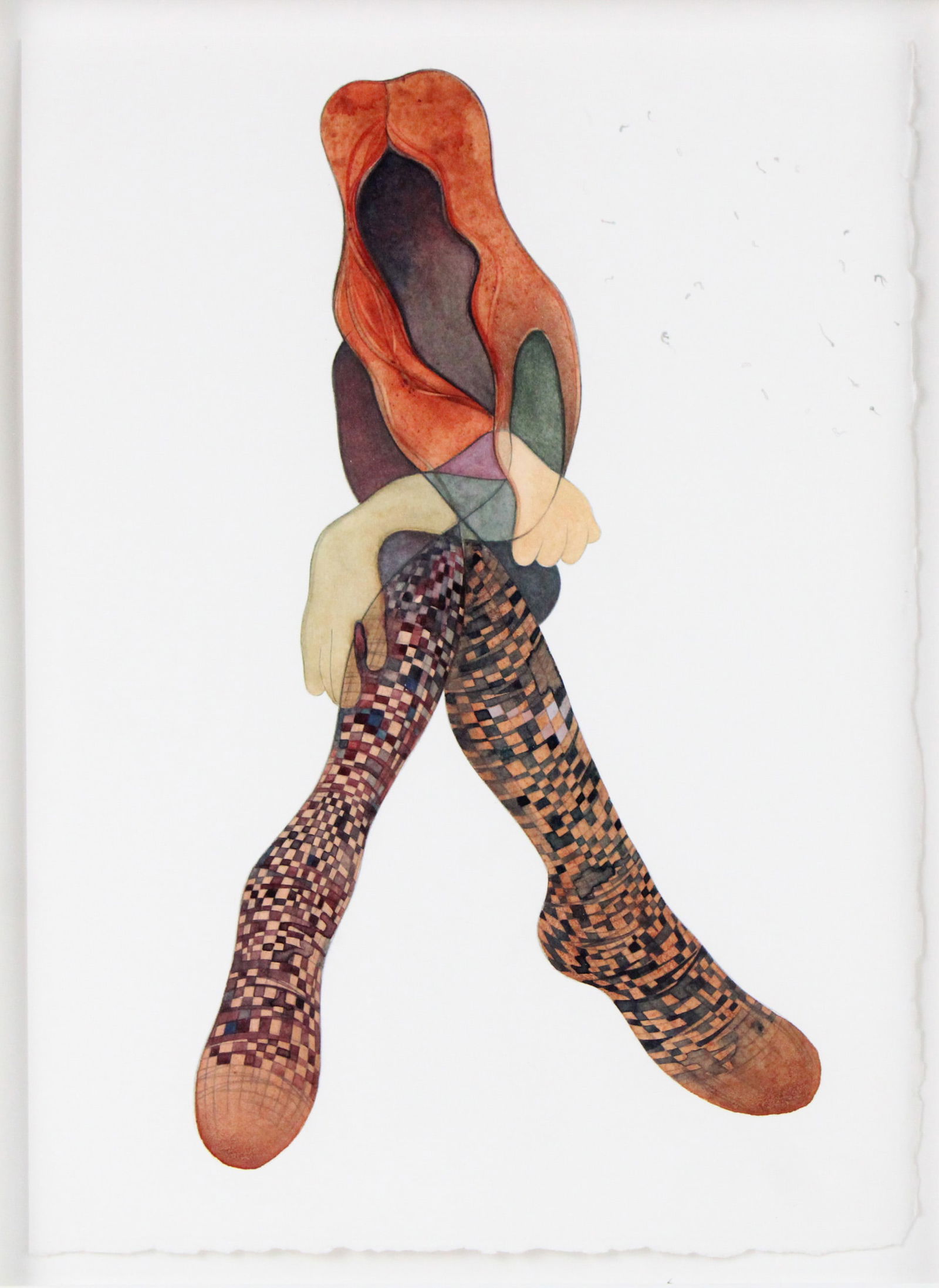 Marcia Kure, 1970-, The Answer, my Friend, Mixed Media on Paper (1 of 5)