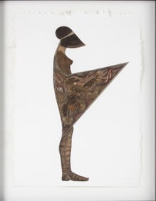 Marcia Kure, 1970-, 013, Mixed Media on Paper