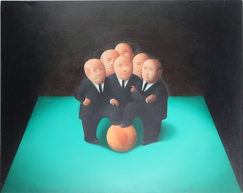 Sebastian Picker, 1956-, The Champions, Oil on Canvas