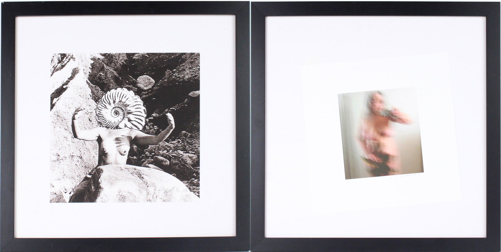 Mary Beth Edelson, American 1934, Godless Head/Soft from "Femfolio", Digital Print: Mary Beth Edelson American, 1934 Godless Head/Soft from "Femfolio" Digital Print Signed in pencil and dated '07, numbered 45/60. Together with Untitled from "Femfolio" by Joan Semm