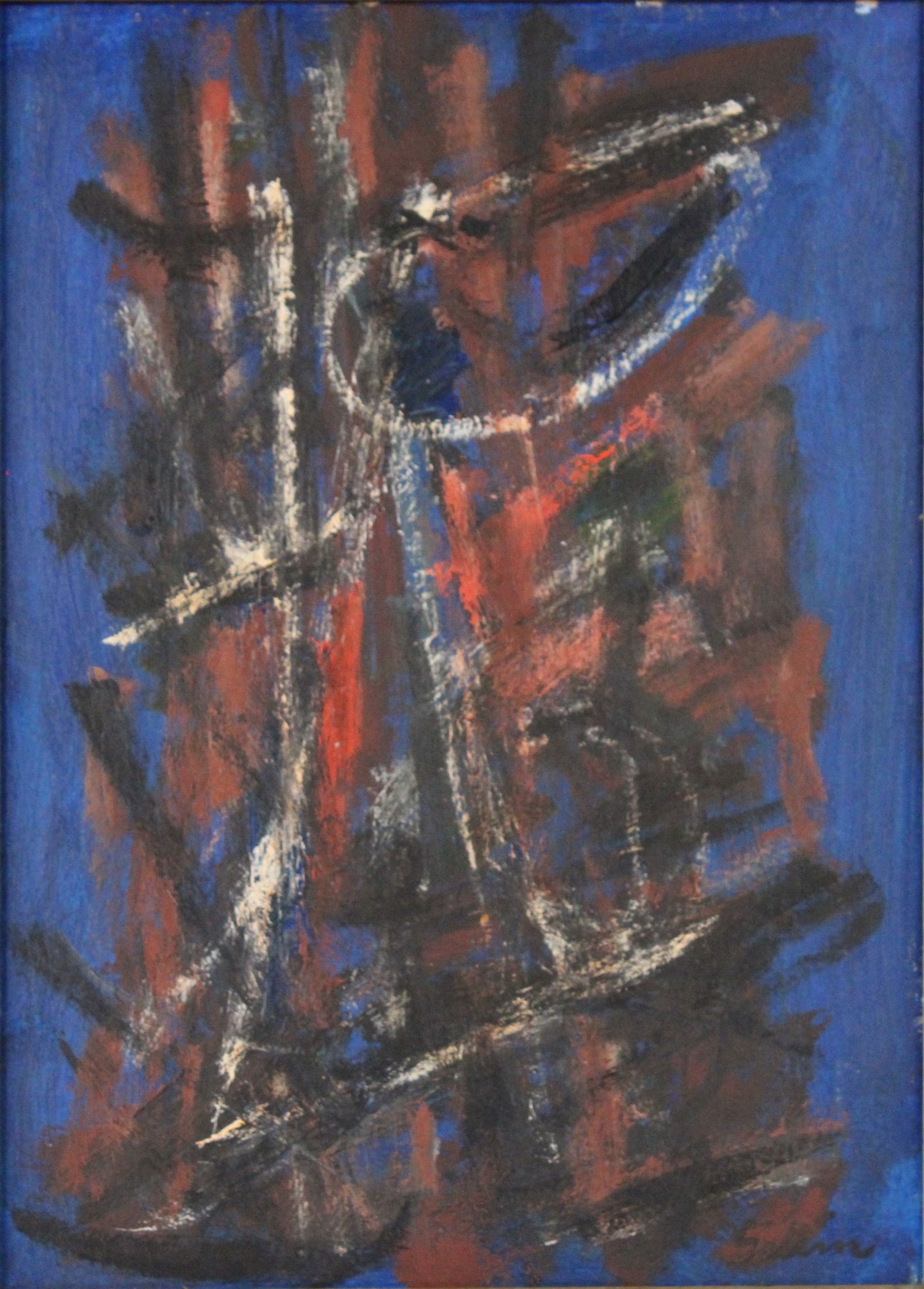 Turan Selim, Turkey 1915-1994, Untitled Abstract, Oil on Board (1 of 6)
