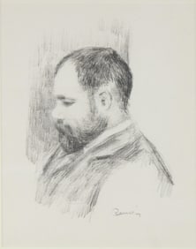 Pierre-Auguste Renoir, French 1841-1919, Ambrose Vollard, Lithograph