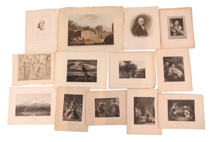 Group of Unframed Engravings