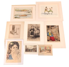 Group of Unframed Engravings and Prints