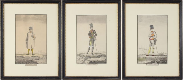 Three Soldiers, Engravings