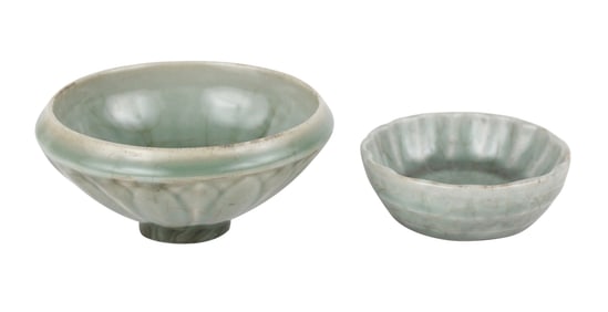 Two Chinese Celadon Bowls