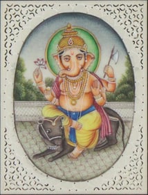 Indian Miniature of Ganesh