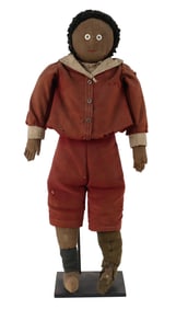 Cloth Doll of an African-American Boy