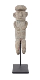 Cast-Stone Figure of a Seated Man