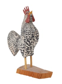 Will Kirkpatrick Folk Art Painted Chicken Figure