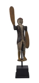 Folk Art Carved and Painted Whirligig of a Man