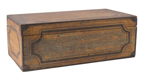Painted Pine Lift Top Document Box