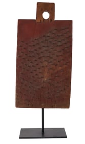 Red Stained Pine and Iron Hatchel