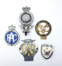 Four British Auto Club Badges