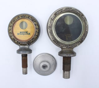 Pair of Boyce "Moto-Meter" Radiator Thermometers