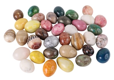 Group of Hardstone Eggs