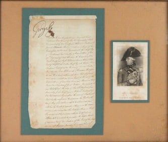George III Signed Military Document