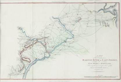 A Map of the Country from Rariton River in Easy Jersey